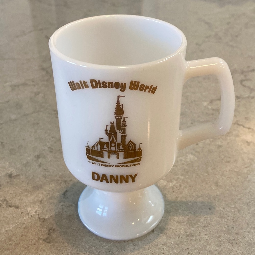 Vintage Walt Disney World | “Danny” Milk glass coffee goblet